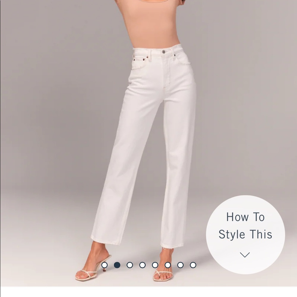 Abercrombie 90s Straight Ultra High Rise Jeans